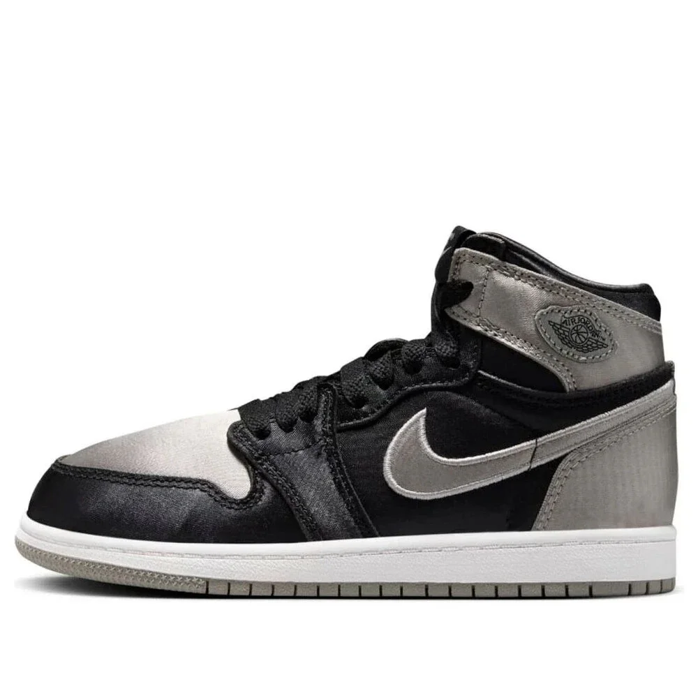 Nike Air Jordan 1 Retro High OG FD5304-010 Kids Black Gray Lifestyle Shoes RG210